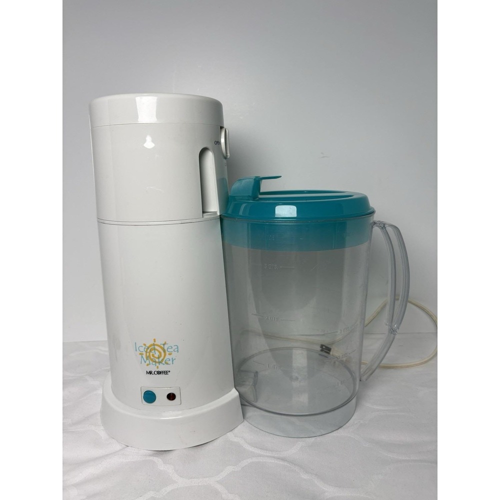 Mr Coffee Iced Tea Maker 3 Quart w/ Teal Pitcher Model TM 3.5 Tested Working